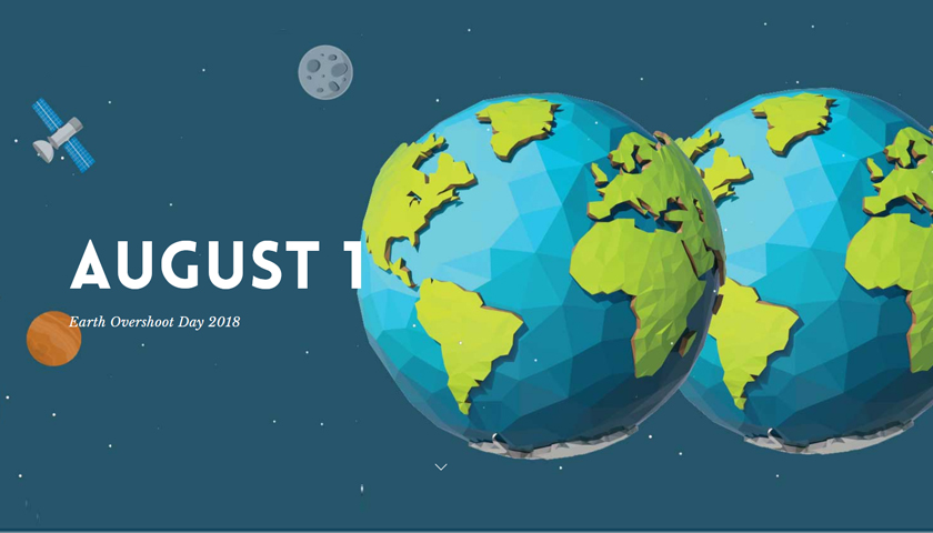Risultati immagini per 1 agosto 2018 - Giorno del sovrasfruttamento della Terra (Overshoot Day)